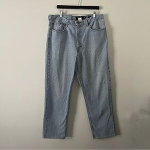Eddie Bauer Vintage 90s Light Wash Classic Fit Straight Leg Jeans Size 38